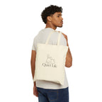 Quiet Life  - Relaxed Bunny - Canvas Tote Bag( Natural )