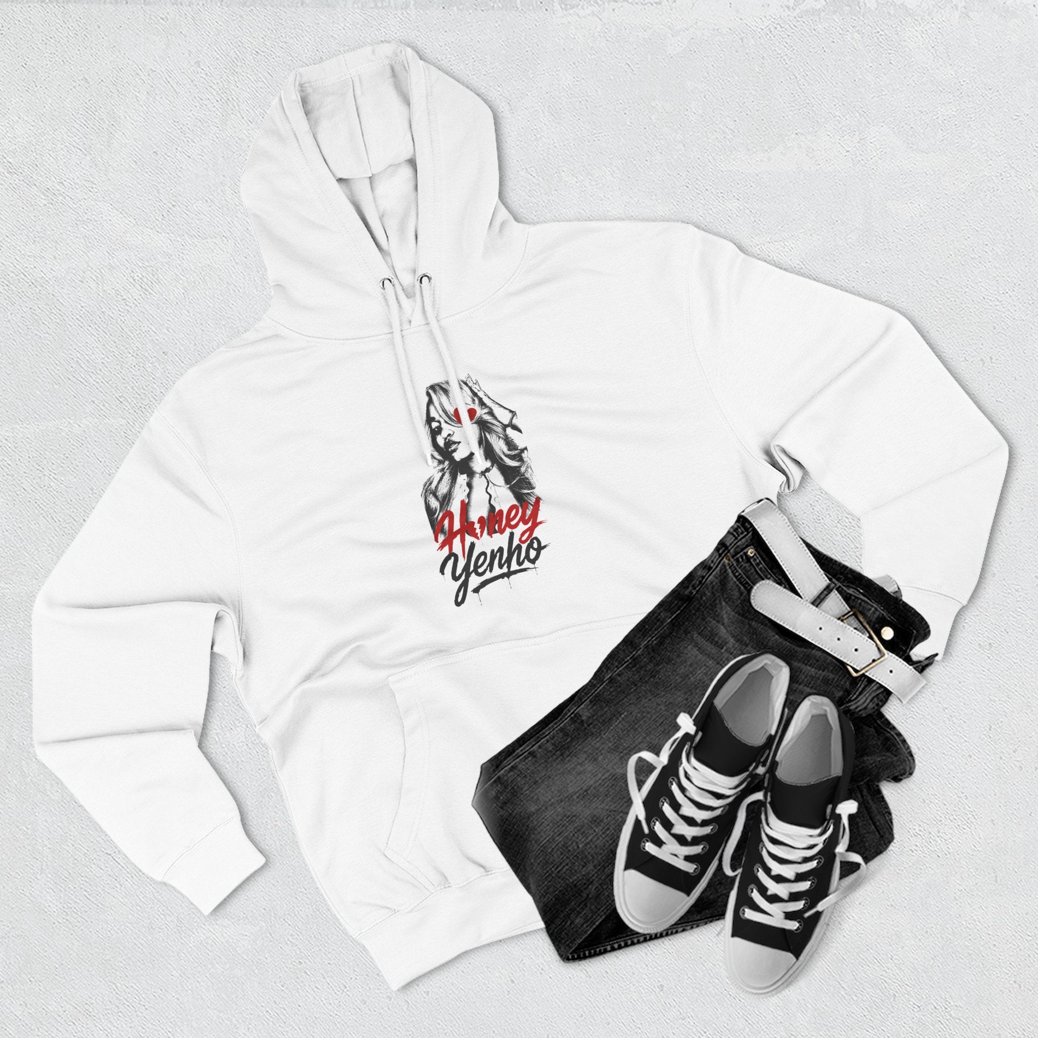 Honey Yenho - Anti-ho Club - Fleece Hoodie (White)