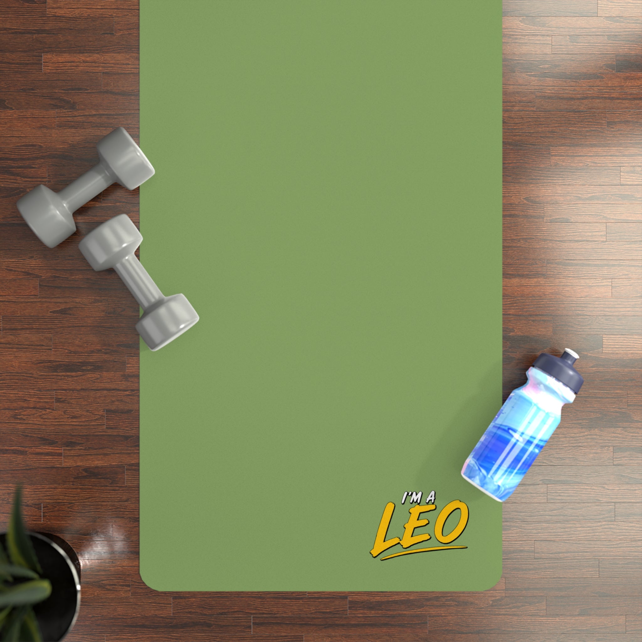 Copy of Copy of I'M A LEO - Rubber Yoga Mat (Green)
