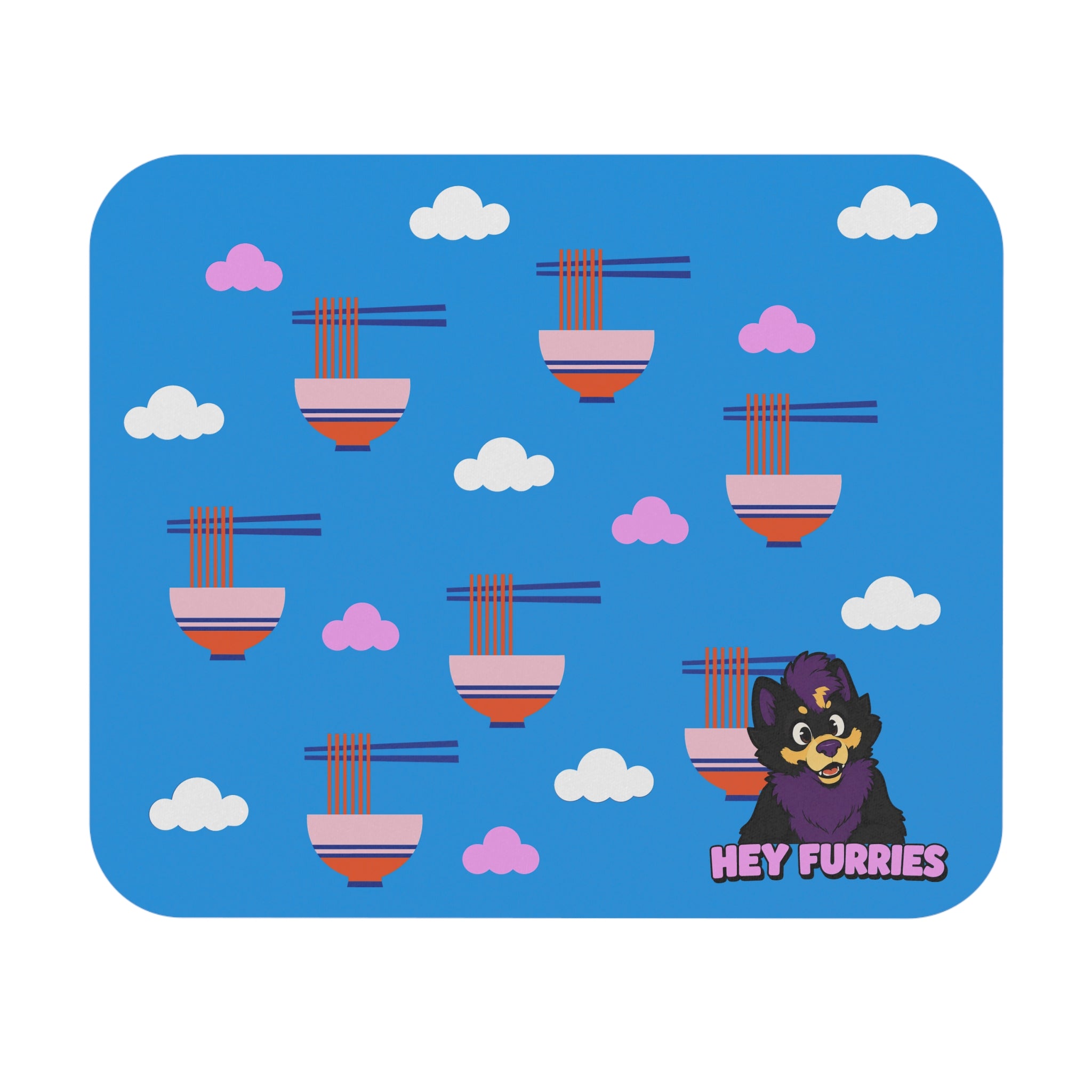 Hey Furries - Mouse Pad (Blue)