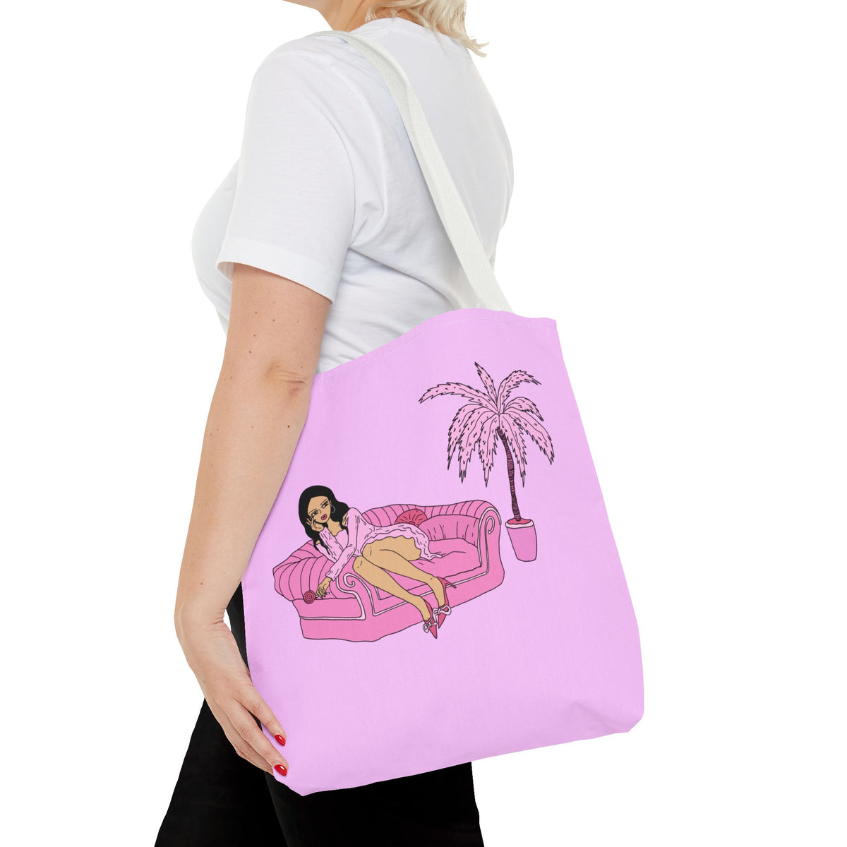 sourviolet - Palm Girl - Tote Bag