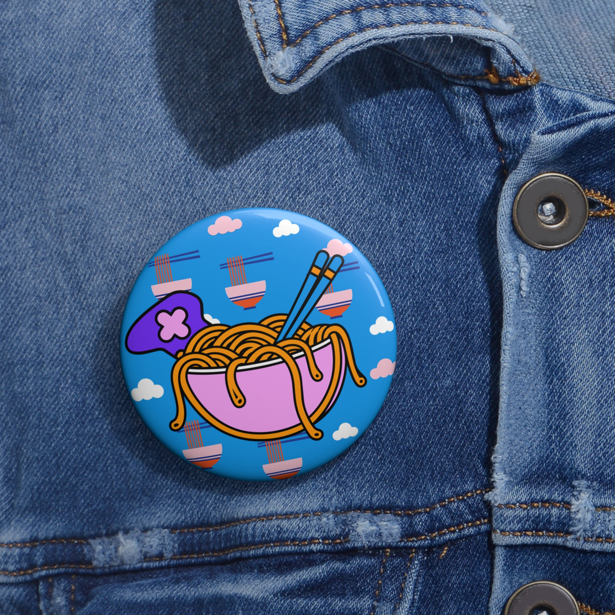 Noodle Nation - Custom Pin Button