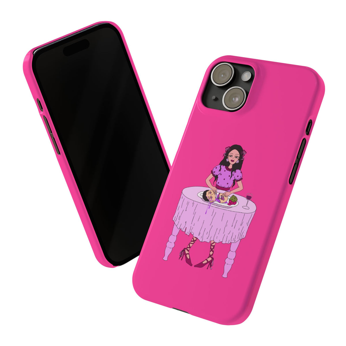 sourviolet - Slim Phone Case (Hot Pink)