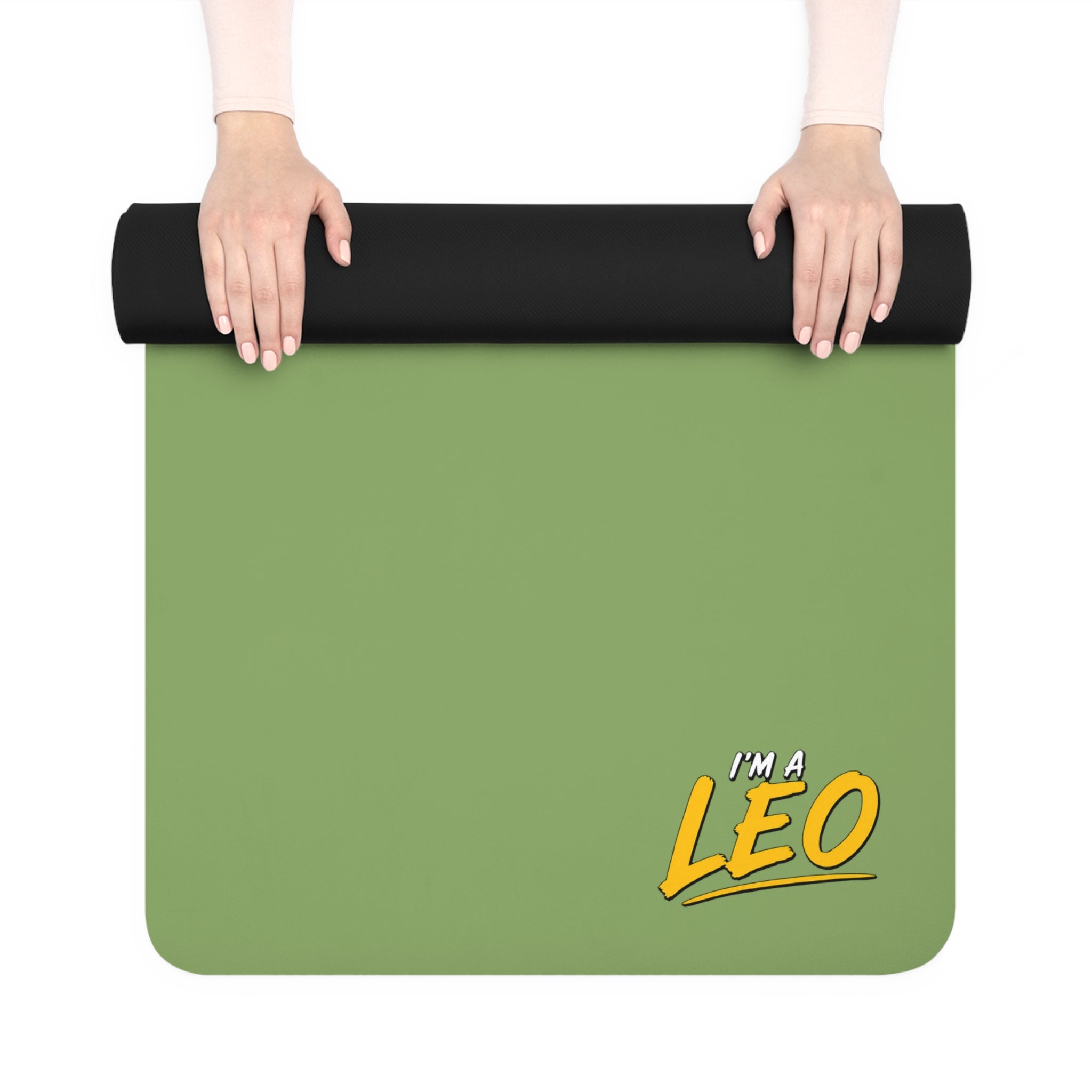 Copy of Copy of I'M A LEO - Rubber Yoga Mat (Green)