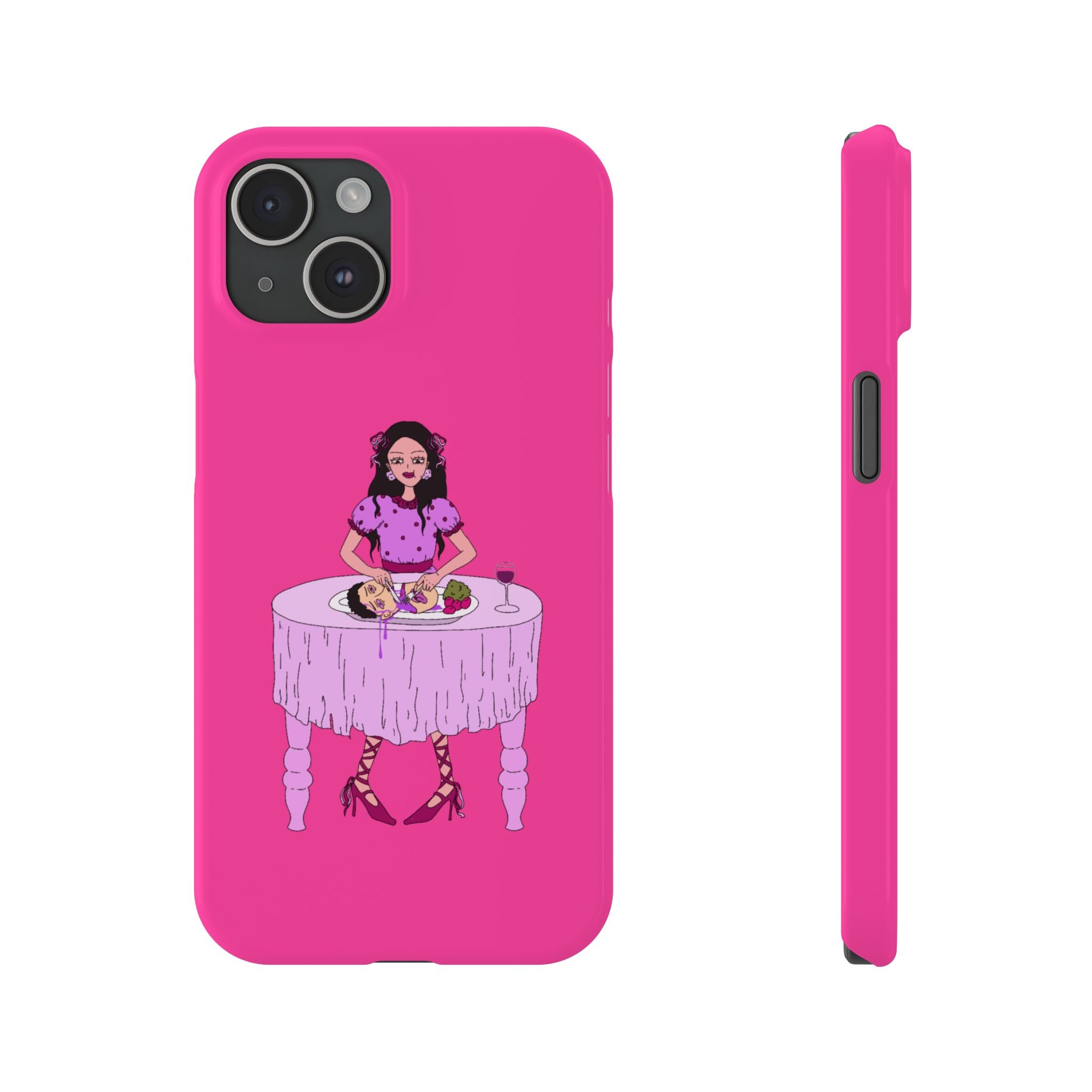sourviolet - Slim Phone Case (Hot Pink)
