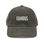 "Famous on LinkedIn" - Embroidery Corduroy Cap