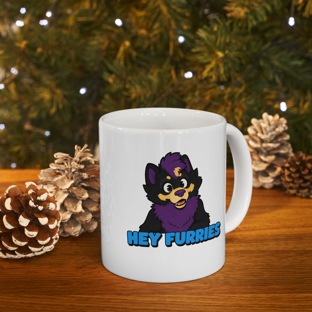 Hey Furries - Ceramic Mug (11oz)