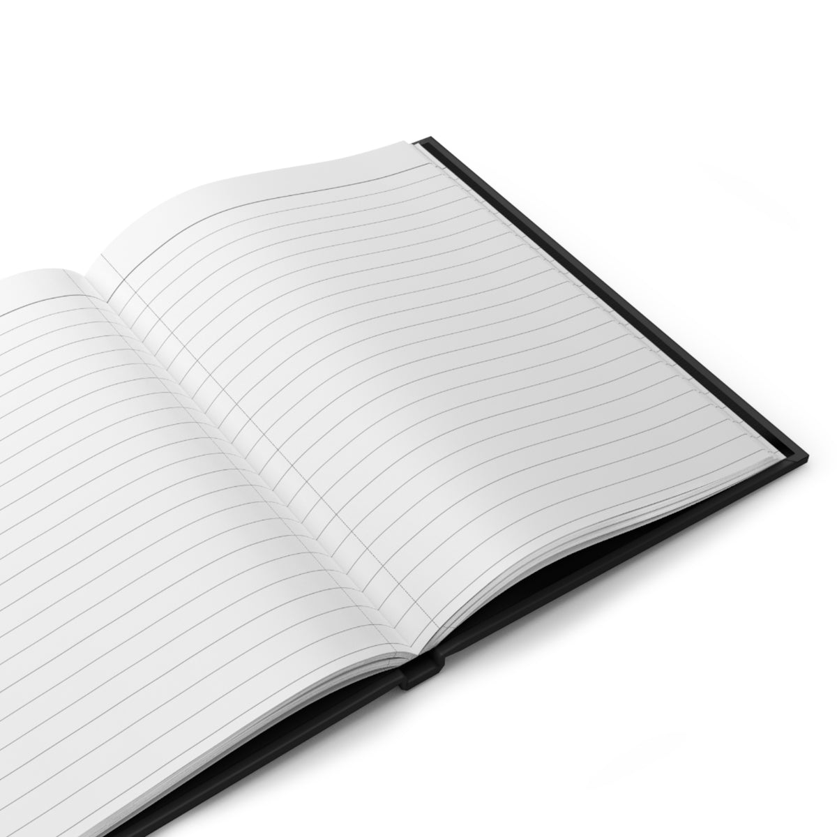 Quiet Life - Relaxed Bunny - Hardcover Journal ( Matte Black )