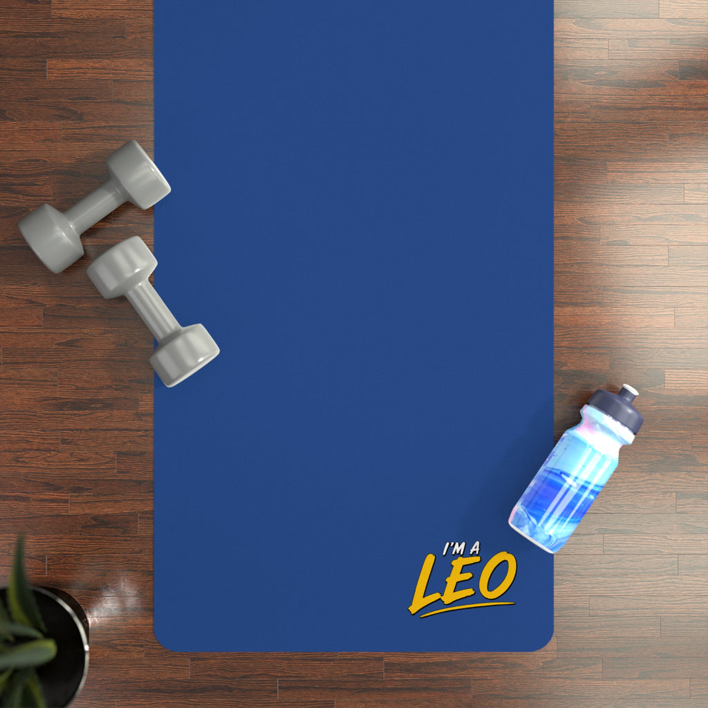 Copy of Copy of I'M A LEO - Rubber Yoga Mat (Navy)