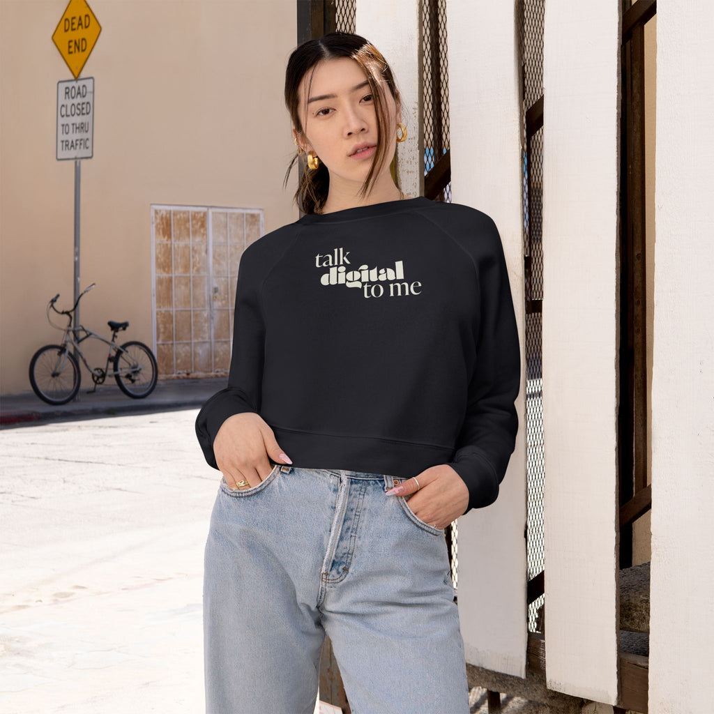 Talk digital to me - Women's Cropped Pullover