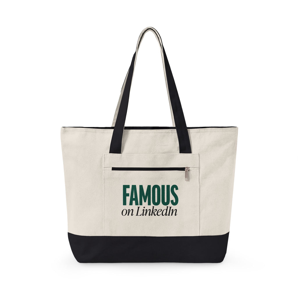 "Famous on LinkedIn" - Tote bag