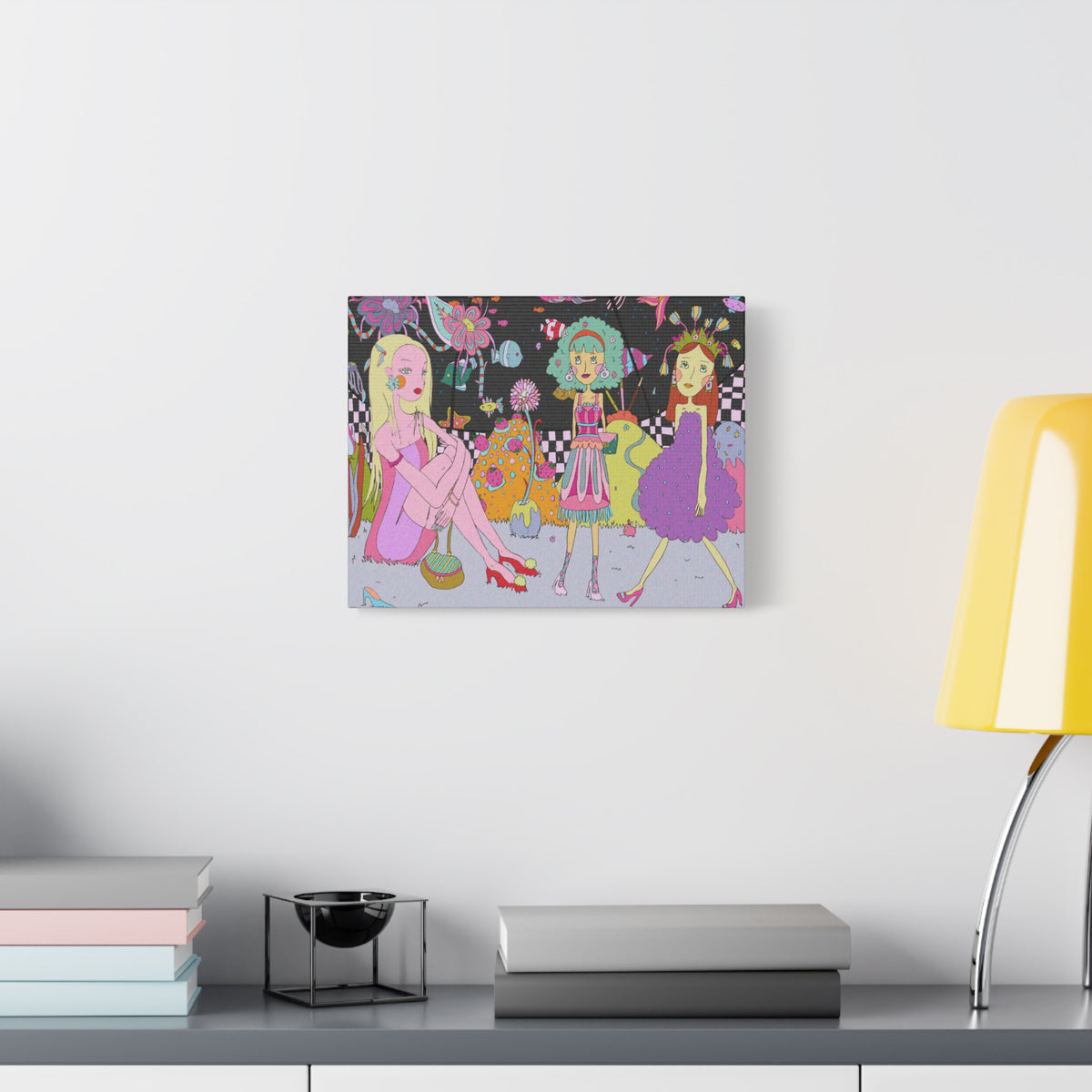 sourviolet - Girl in Mermaid World - Matte Canvas