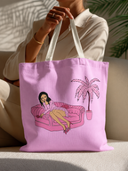 sourviolet - Palm Girl - Tote Bag