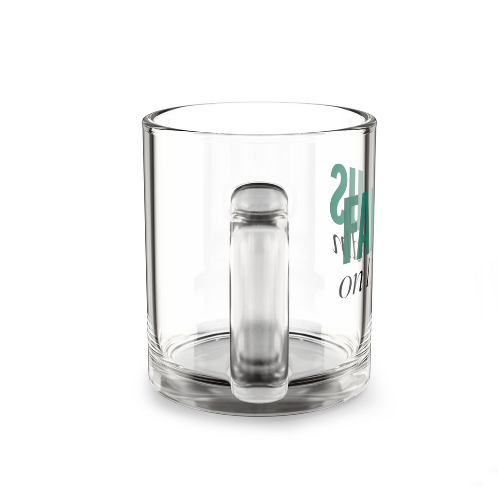 "Famous on LinkedIn" - Glass coffee mug