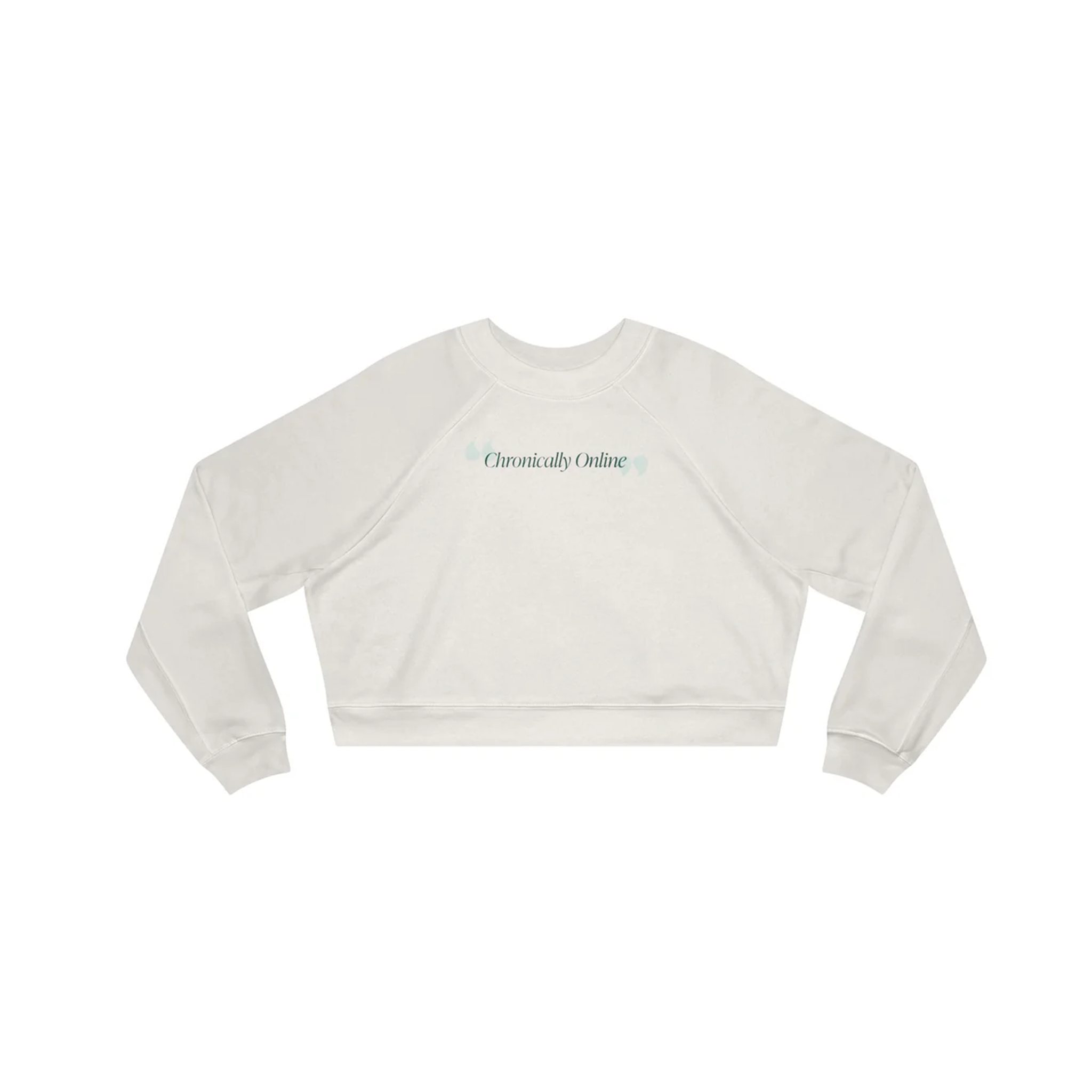 Chronically Online - Women's Cropped Pullover