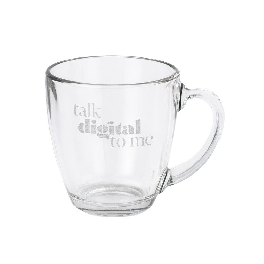 Talk Digital to Me - Premium Glass mug